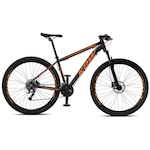 Bicicleta Aro 29 Krw S31 - Freio Hidráulico - Câmbio Shimano Acera - 27 Velocidades - Adulto PRETO/LARANJA