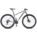 Bicicleta Aro 29 KRW R27 Alumínio - Freio a Disco - Câmbio Sunrun - 27 Velocidades - Unissex PRATA/PRETO