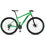 Bicicleta Aro 29 KRW R27 Alumínio - Freio a Disco - Câmbio Sunrun - 27 Velocidades - Unissex VERDE/PRETO