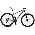 Bicicleta Aro 29 KRW R2 Alumínio - Freio Hidráulico - Câmbio Sunrun Yamada - 24 Velocidades - Unissex PRATA/PRETO