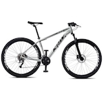 Bicicleta Aro 29 KRW R2 Alumínio - Freio Hidráulico - Câmbio Sunrun Yamada - 24 Velocidades - Unissex BRANCO/PRETO