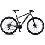 Bicicleta Aro 29 KRW R2 Alumínio - Freio Hidráulico - Câmbio Sunrun Yamada - 24 Velocidades - Unissex GRAFITE/PRETO/LARANJ