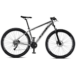 Bicicleta Aro 29 KRW R3 Alumínio - Freio Hidráulico - Câmbio Sunrun - 27 Velocidades - Unissex PRATA/PRETO