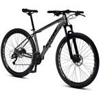 Bicicleta Aro 29 KRW R4 Alumínio - Freio a Disco Hidráulico e Trava - Câmbio Sunrun - 27 Velocidades - Unissex GRAFITE/PRETO/LARANJ