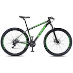Bicicleta Aro 29 KRW X21 Alumínio - Freio a Disco - Câmbio Importado - 21 Velocidades - Unissex PRETO/VERDE
