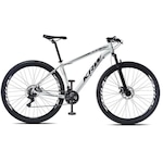 Bicicleta Aro 29 KRW X21 Alumínio - Freio a Disco - Câmbio Importado - 21 Velocidades - Unissex BRANCO/PRETO