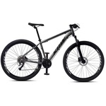 Bicicleta Aro 29 KRW X33 Alumínio - Freio Hidráulico - Câmbio Importado - 24 Velocidades - Unissex GRAFITE/PRETO/LARANJ