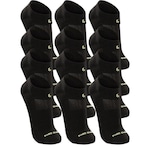 Kit de Meias Cano Curto Lupo Dry Tech Performance - 12 Pares - Adulto PRETO