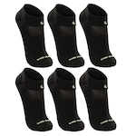 Kit de Meias Cano Curto Lupo Dry Tech Performance - 6 Pares - Adulto PRETO