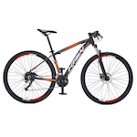 Bicicleta KRW SX15 Traction Alumínio - Aro 29 - Freio Hidráulico com Trava - Câmbio Shimano Acera - 27 Velocidades - Unissex PRETO/LARANJA