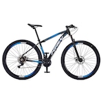 Bicicleta KRW SX27 Traction Alumínio - Aro 29 - Freio a Disco - Câmbio Shimano - 21 Velocidades - Unissex PRETO/AZUL