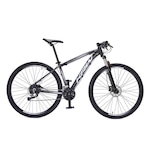 Bicicleta KRW SX35 Traction Alumínio - Aro 29 - Freio Hidráulico - Câmbio Importado - 24 Velocidades - Unissex PRETO/PRATA