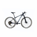 Bicicleta KRW SX60 Gold Alumínio - Aro 29 - Freio e Suspensão Hidráulica - Câmbio LTWOO - 12 Velocidades - Unissex PRETO/PRATA