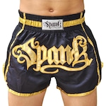 Shorts de Muay Thai Spank - Adulto PRETO/OURO