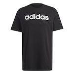 Camiseta adidas Logo Linear - Masculina PRETO/BRANCO