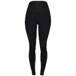 Calça Legging Rola Moça Cintura Alta Power Fit - Feminina PRETO/VERDE