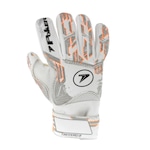 Luvas de Goleiro Poker Profissional Quantum II - Adulto BRANCO/LARANJA