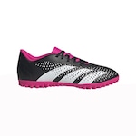 Chuteira Society adidas Predator Accuracy.4 - Adulto PRETO/BRANCO