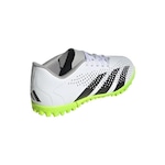 Chuteira Society adidas Predator Accuracy.4 - Adulto BRANCO/VERDE