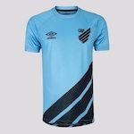 Camisa do Athlético Paranaense II 2023 Umbro - Masculina AZUL/PRETO