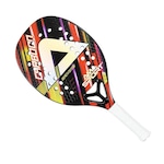 Raquete de Beach Tennis AmaSport Carboon PRETO/VERMELHO