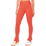 Calça Legging Alto Giro Recortes - Feminina LARANJA