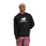 Blusão de Moletom New Balance Essentials Basic - Masculino PRETO