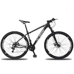 Bicicleta Aro 29 KSW XLT - Freio Hidráulico - Câmbios Shimano - 21 Marchas PRETO/CINZA