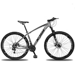 Bicicleta Aro 29 KSW XLT - Freio Hidráulico - Câmbios Shimano - 21 Marchas CINZA/PRETO