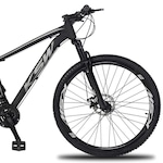 Bicicleta Aro 29 Ksw Xlt - Freio a Disco Alumínio Mtb Suspensão Dianteira - 24 Marchas - Adulto PRETO/CINZA