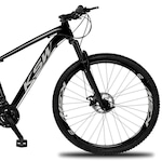 Bicicleta Aro 29 KSW XLT - Freio a Disco - Câmbio Importado - 21 Marchas - Adulto PRETO/CINZA