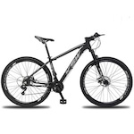 Bicicleta Aro 29 KSW XLT MTB - Freio Hidráulico - Câmbio Shimano Altus - 27 Marchas PRETO/CINZA