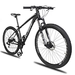 Bicicleta Aro 29 KSW XLT MTB Aluminio - Freio a Disco - Câmbios Shimano - 24V - Adulto PRETO/CINZA