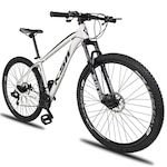 Bicicleta Aro 29 KSW XLT 32r MTB Aluminio - Freio a Disco - Câmbios Shimano - 24V - Adulto BRANCO/PRETO