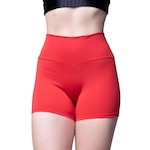 Shorts Vekyo Fitness Suplex Liso Academia - Feminino VERMELHO