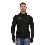 Blusa Puma Teamliga 1/4 Zip Top - Masculina PRETO