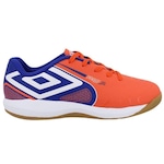 CHUTEIRA FUTSAL UMBRO PRO 5 INF LARANJA/AZUL