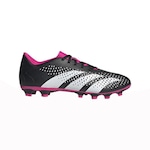 Chuteira de Campo adidas Predator Accuracy. 4 FXG - Adulto PRETO/ROSA