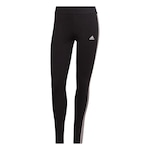 Calça Legging adidas Essentials 3-Stripes - Feminina PRETO/ROSA