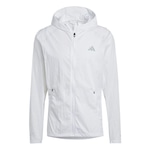 Jaqueta com Capuz adidas Marathon Warm-Up - Masculina BRANCO