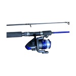 Kit de Pesca Petlazer: Molinete + Vara Sabre 1,50M 17Lb 2P Comlinha 0,30 AZUL