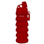 Garrafa Gold Sports Silicone Walk Retrátil Dobrável Portátil - 500ml VERMELHO