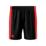 Bermuda do Flamengo Concept Braziline - Infantil PRETO/VERMELHO