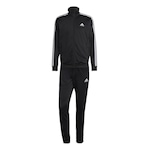 Agasalho adidas Basic 3 Stripes - Masculino PRETO/BRANCO