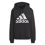 Blusão de Moletom com Capuz adidas Essentials Big Logo - Masculino PRETO/BRANCO