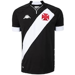 Camisa do Vasco Kappa Kombat Home Player 22 EKVA2 - Masculina PRETO/BRANCO