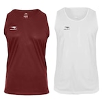 Kit Camisetas Regata Penalty X - 2 Unidades - Masculina VERMELHO/BRANCO