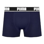 Cueca Boxer Puma Cotton - Adulto AZUL ESC/BRANCO