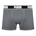 Cueca Boxer Puma Cotton - Adulto CINZA/PRETO