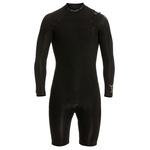 Long John Quiksilver 2/2 Everyday Sessions Manga Longa Chest Zip Black - Masculino PRETO